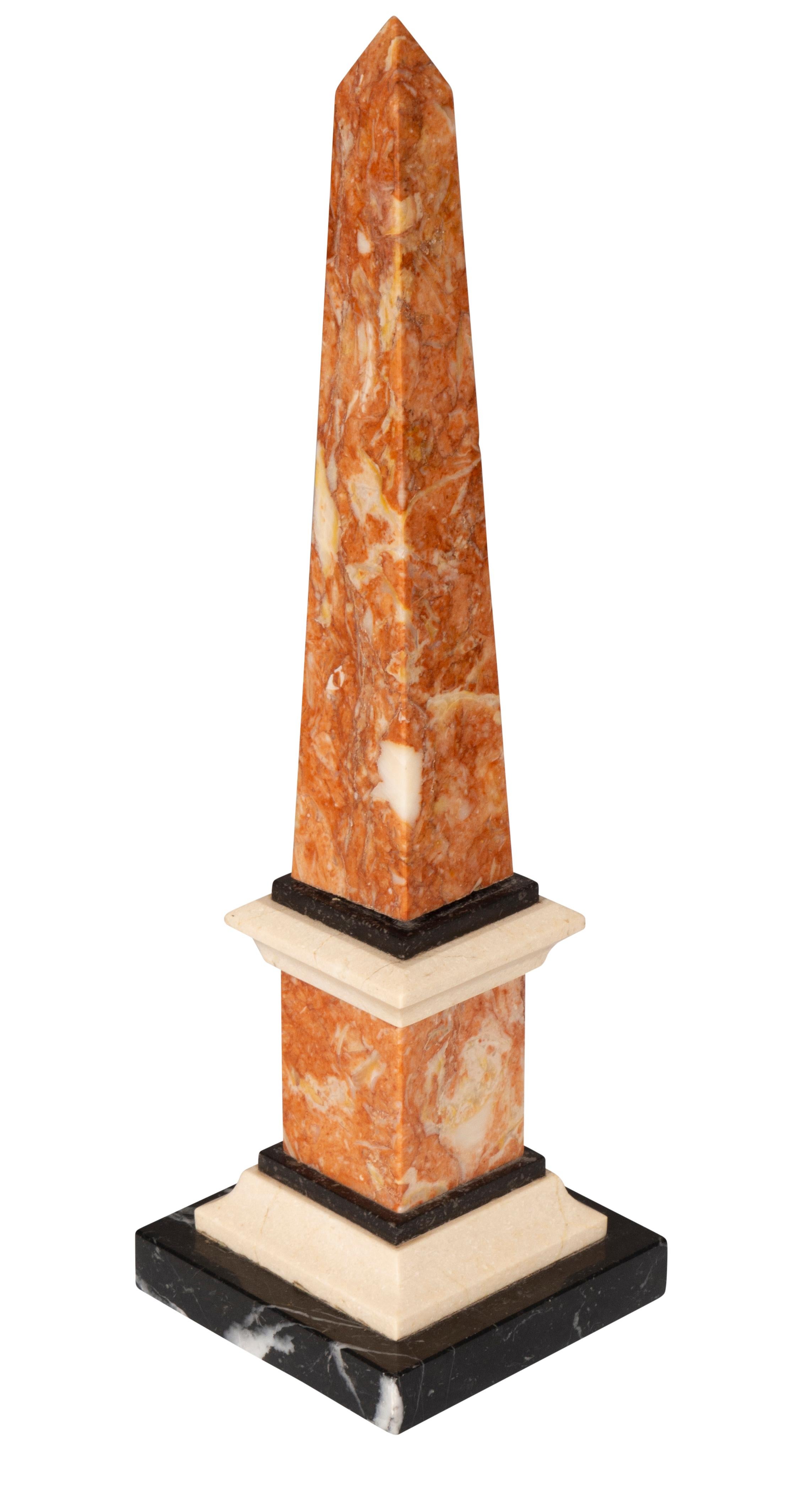 Pair Of Italian Grand Tour Marble Obelisks For Sale 2