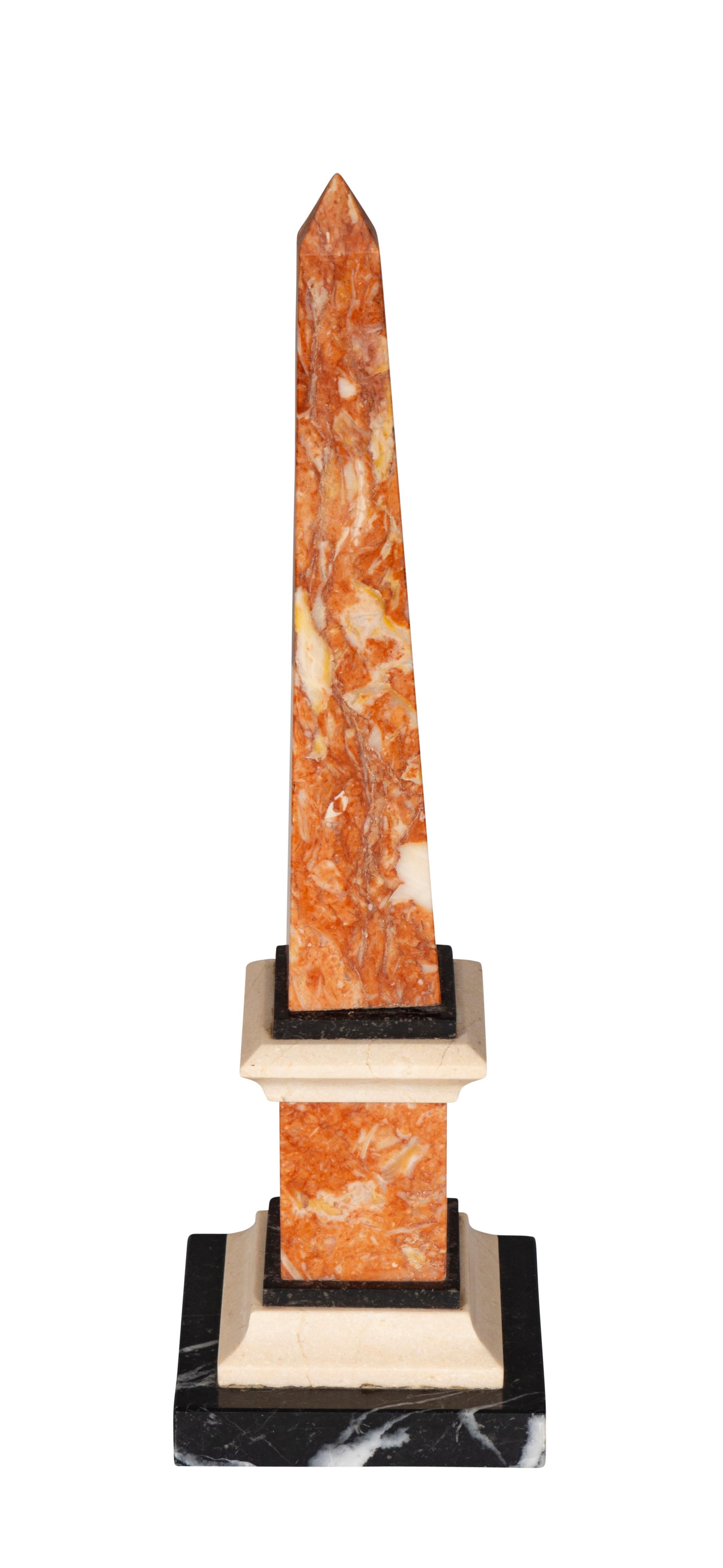 Pair Of Italian Grand Tour Marble Obelisks For Sale 3