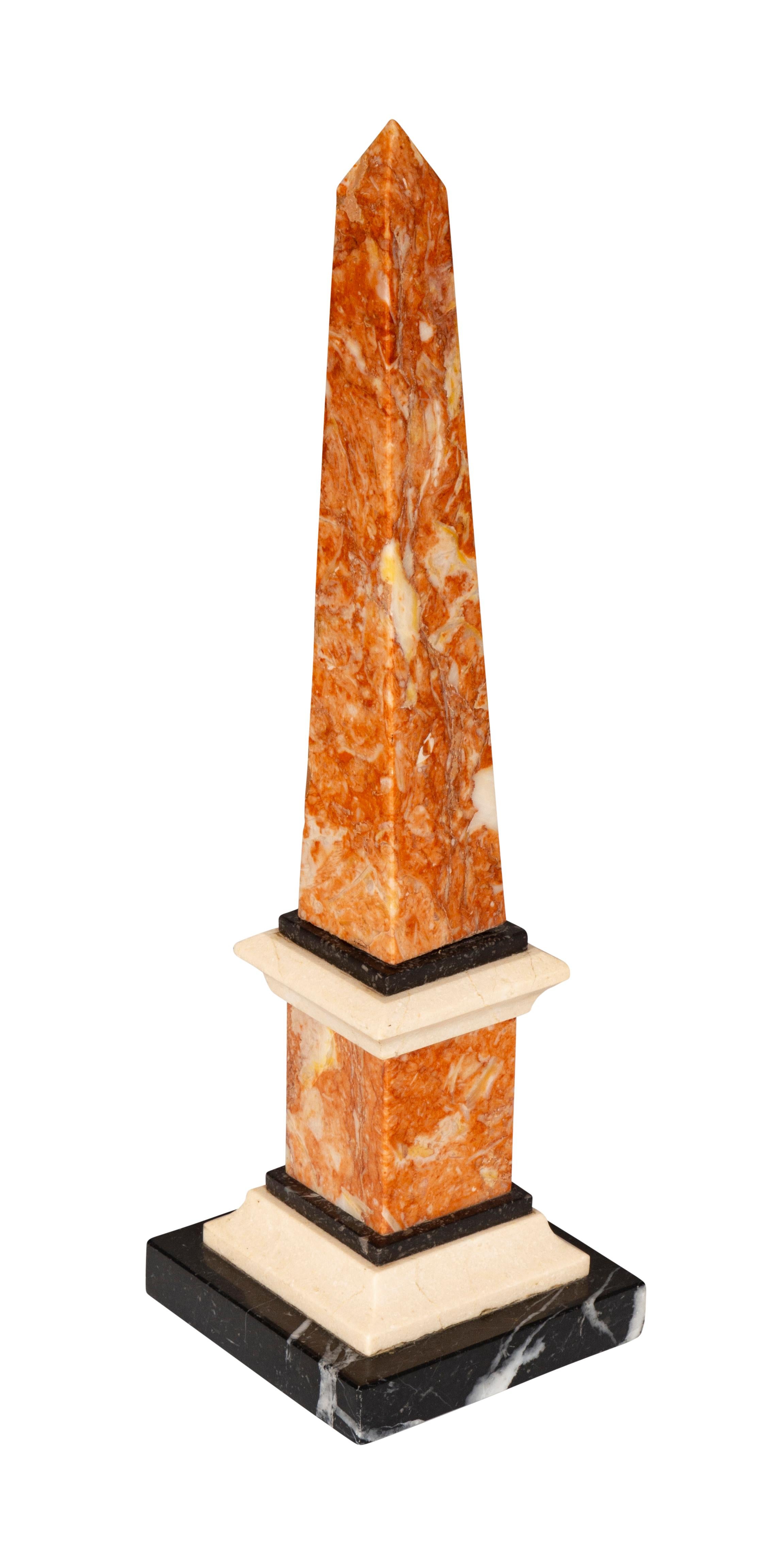 Pair Of Italian Grand Tour Marble Obelisks For Sale 4