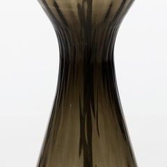 Pair of Italian Grey Glass Table Lamps, circa 1960s