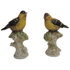 Pair of Italian Hand-Painted Bird Figurines