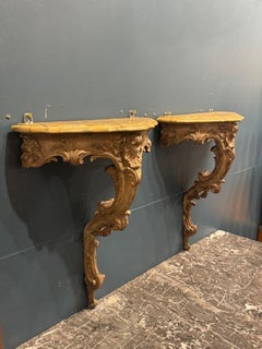 Pair of Italian Hanging Consoles
