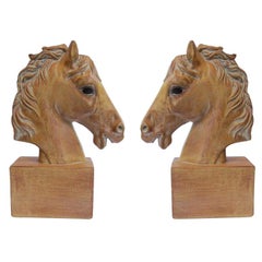 Pair of Italian Horse Head Bookends