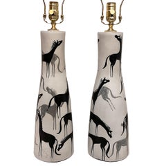 Pair of Italian Horses Lamp