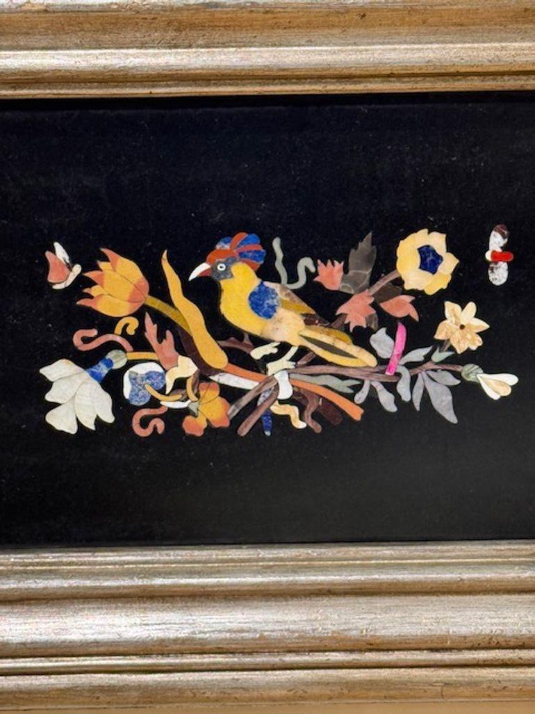 Pareja de placas italianas de mármol con incrustaciones Italiano en venta