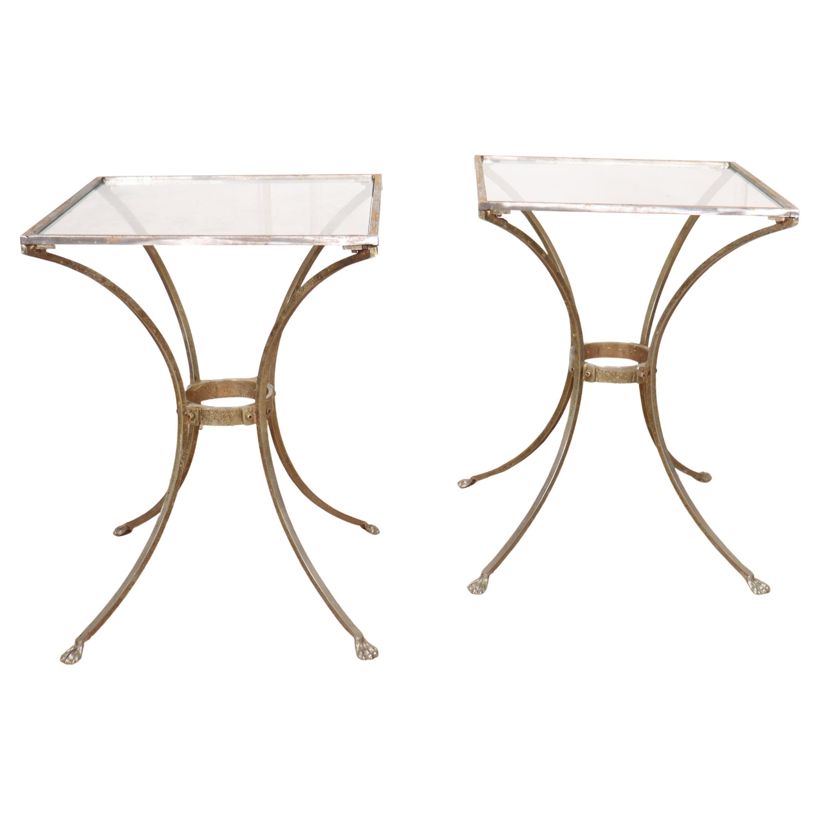 Paire de tables de lampe italiennes en vente