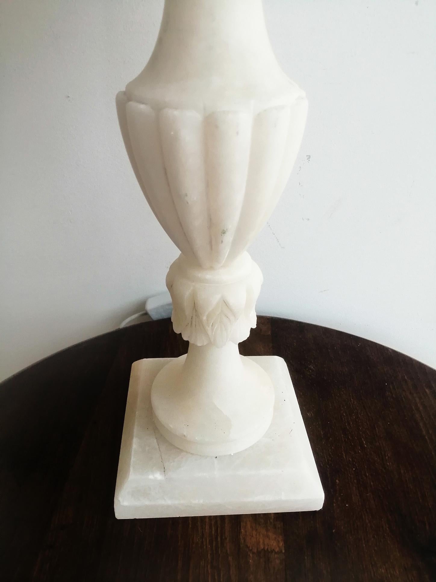 Lampes de bureau - Albâtre   Couleur blanche Italie mi-siècle moderne 7