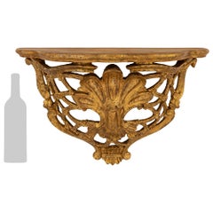 Pair Of Italian Late 18th Century Baroque St. Mecca Wall Brackets