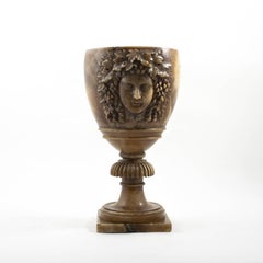 Pair of Italian Late 19th Century Alabaster Urns