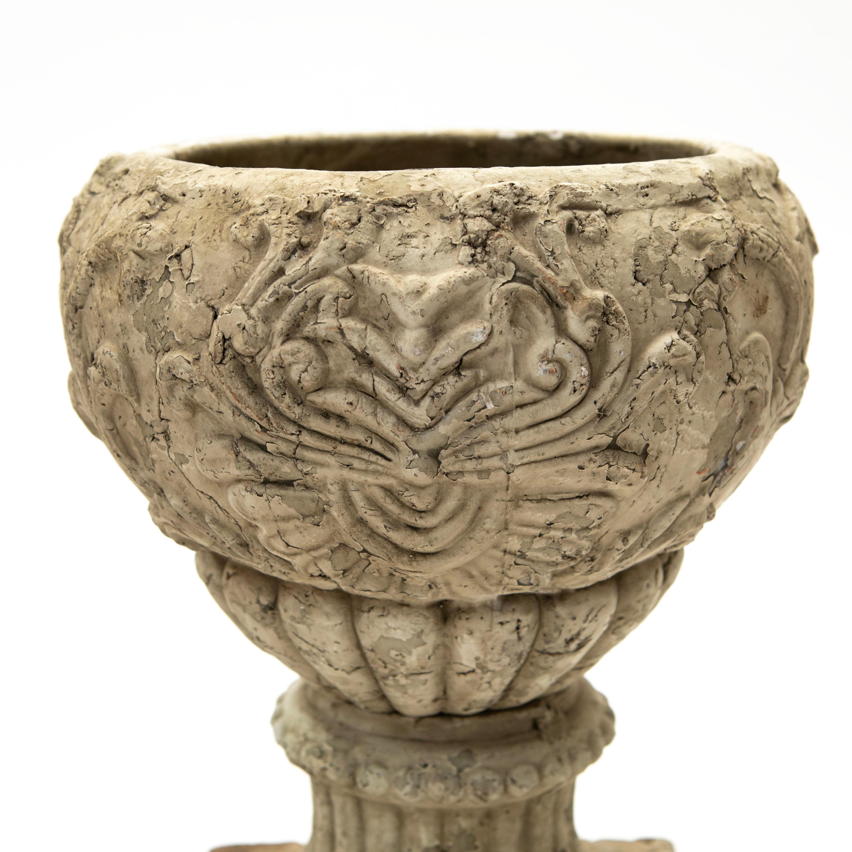 Pair of Italian Lidded terracotta Urns For Sale 1
