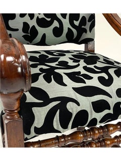 Pair of Italian Louis XIII Camelback Armchairs, Hand-Carved Wood, Upholstered Re