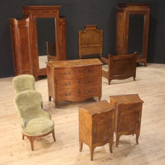 Pair of Italian Louis XV Style Bedside Tables, 20th Century
