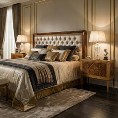 Pair of Italian Louis XVI Inlaid Nightstands