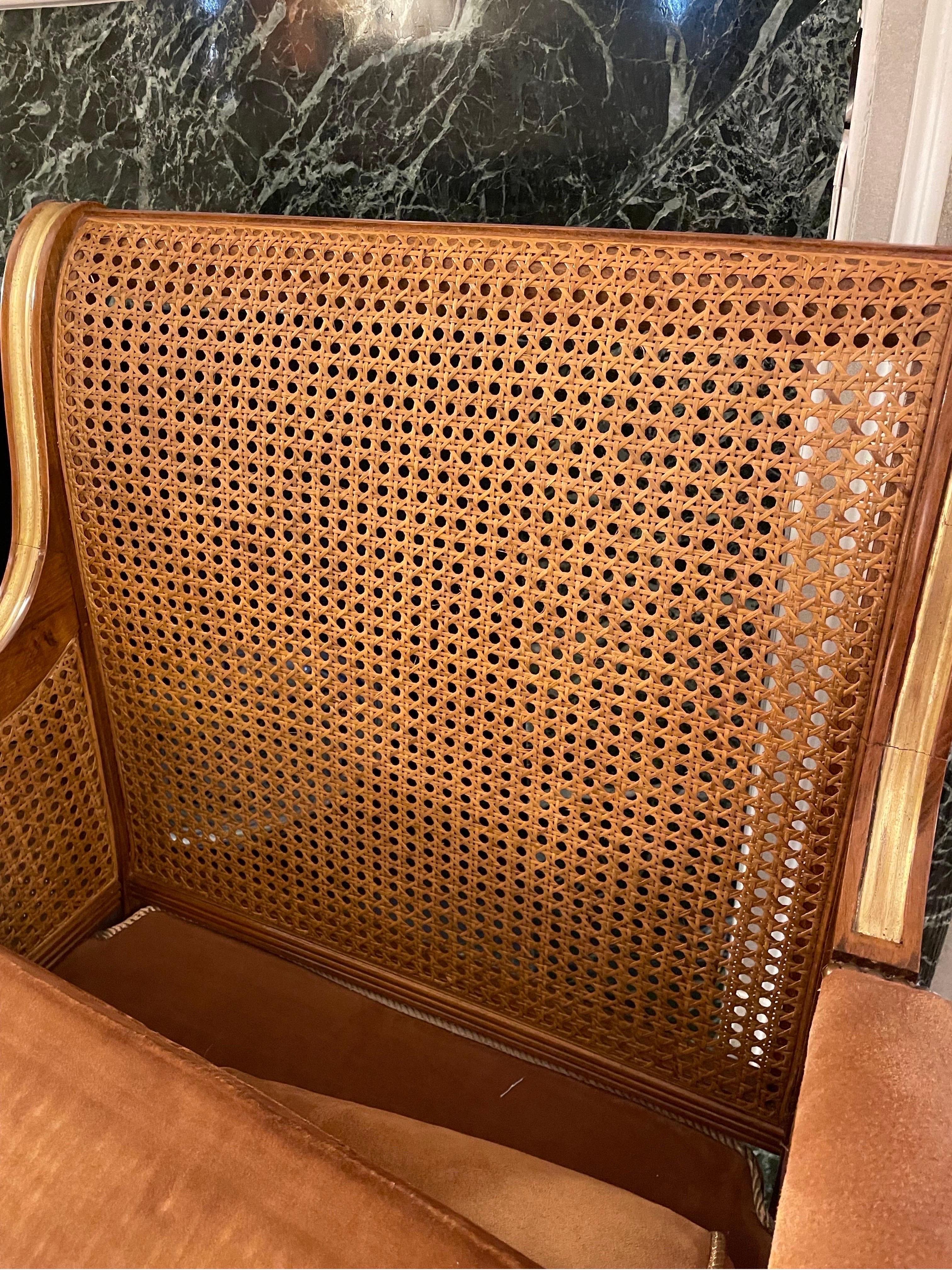 Oak Pair of Italian Loung Chairs Unique For Sale
