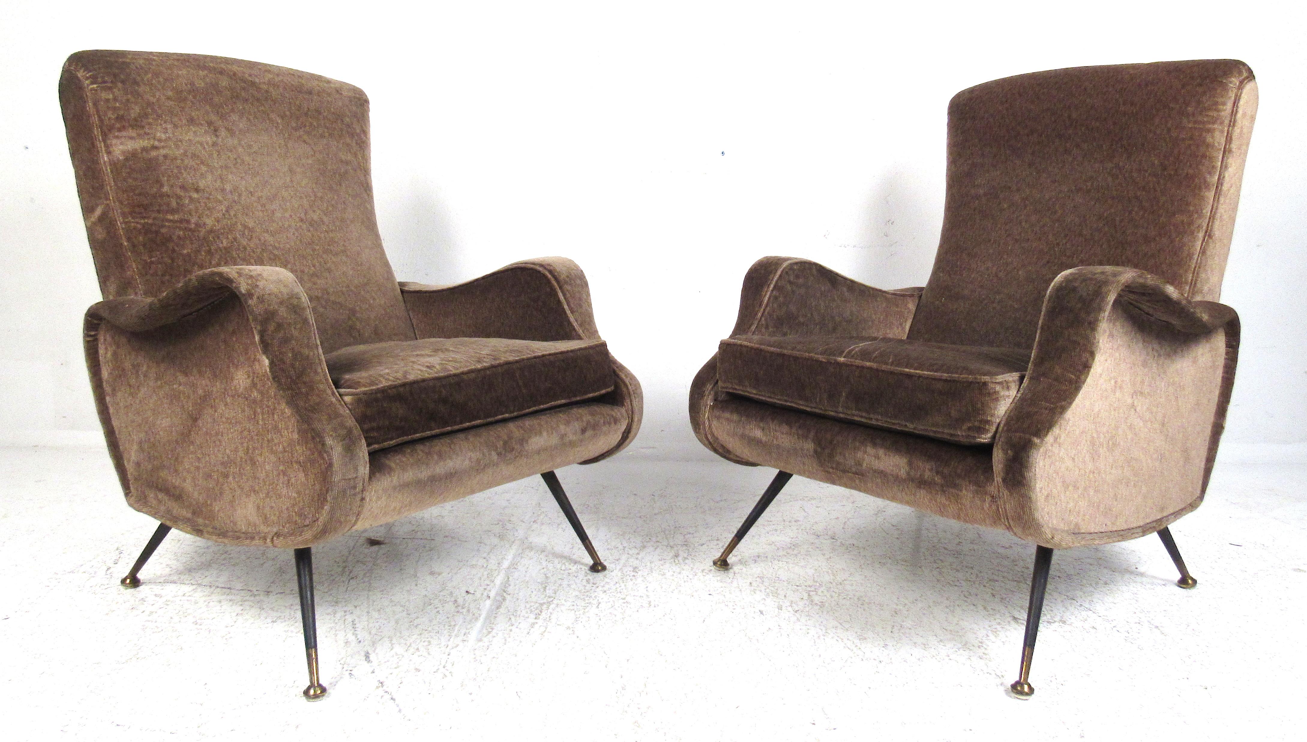 Very comfortable and stylish armchairs after Marco Zanuso's Classic 
