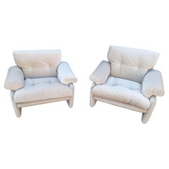 Pair of Italian Lounge chairs by Afra &Tobia Scarpa