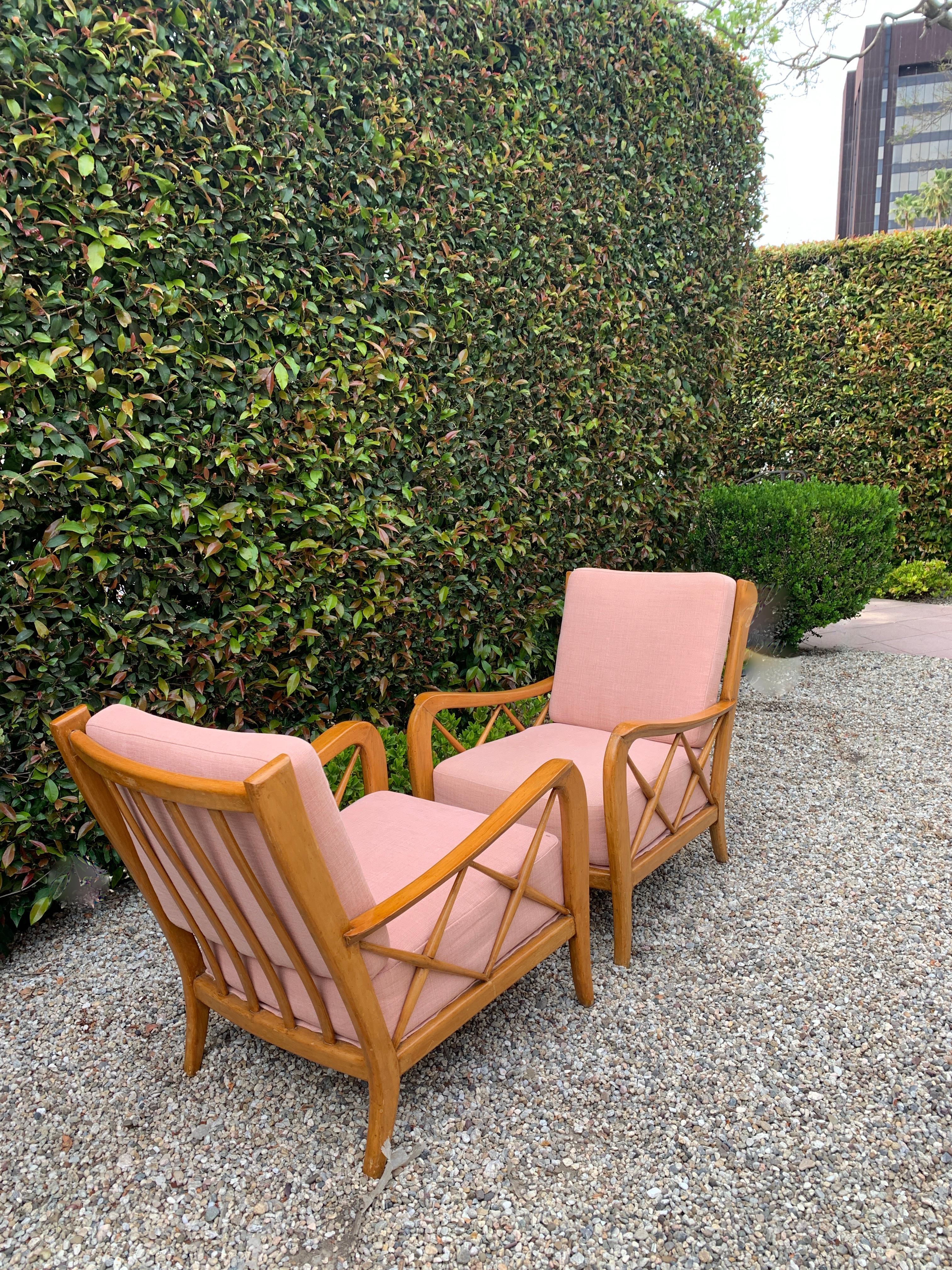 Pair of Italian Lounge Chairs by Paolo Buffa 2