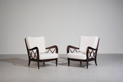 Paar italienische Loungesessel von Paolo Buffa, Italien 1940er Jahre