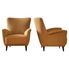 Pair of Italian Lounge Chairs in the Manner of Ico Parisi