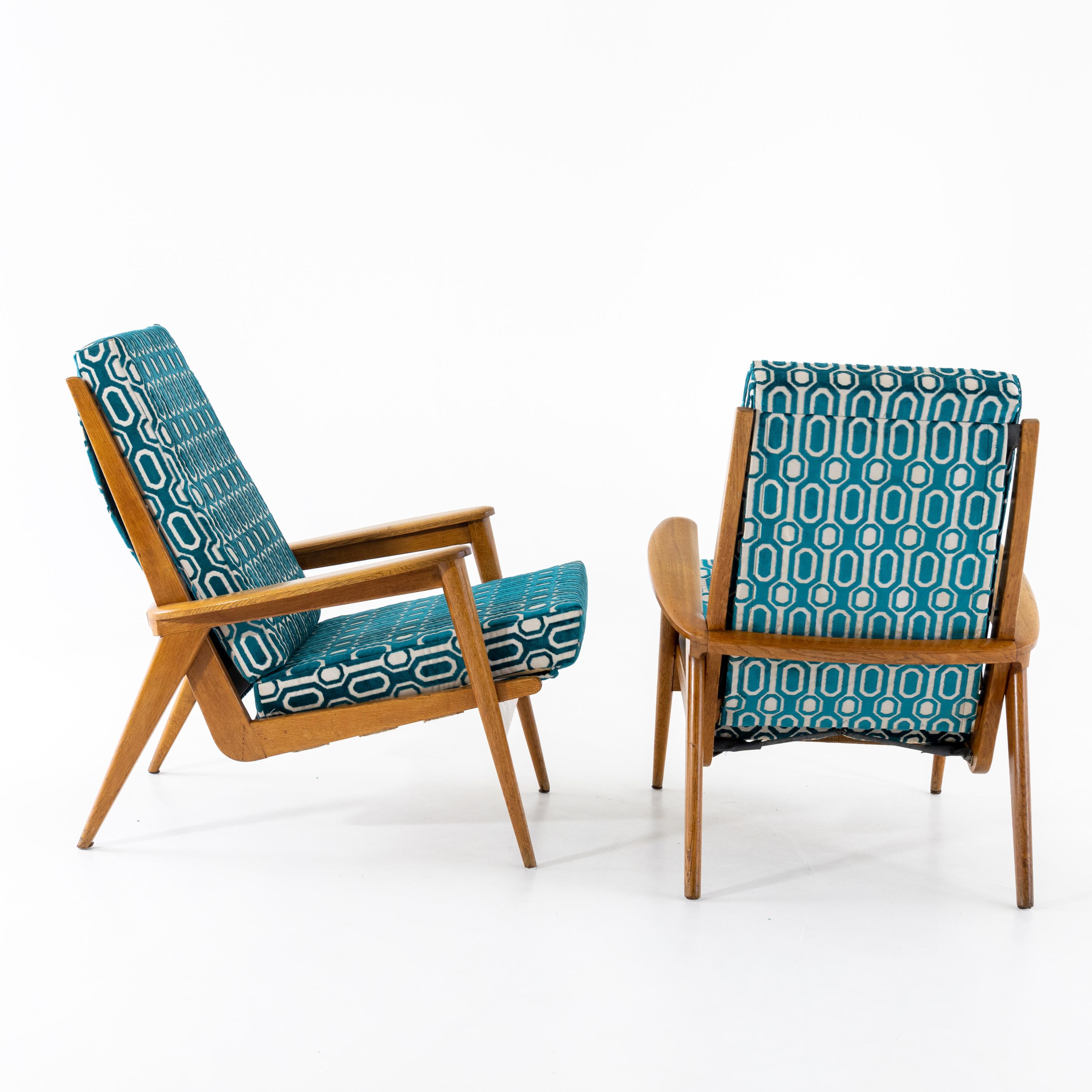 Pair of Italian Lounge Chairs, Mid-20th Century 4