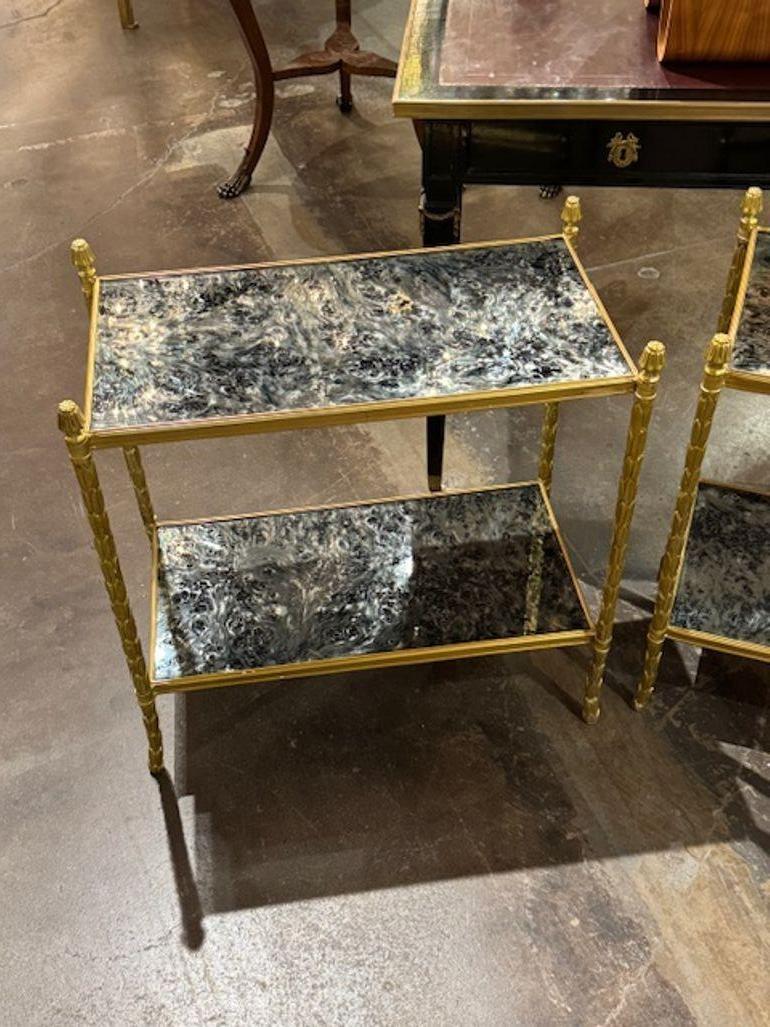 Paar italienische Beistelltische im Maison Bagues-Stil im Zustand „Gut“ im Angebot in Dallas, TX