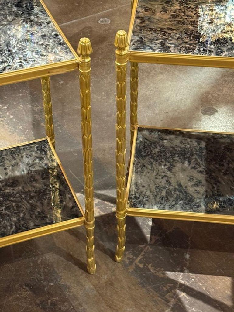 Paar italienische Beistelltische im Maison Bagues-Stil (21. Jahrhundert und zeitgenössisch) im Angebot