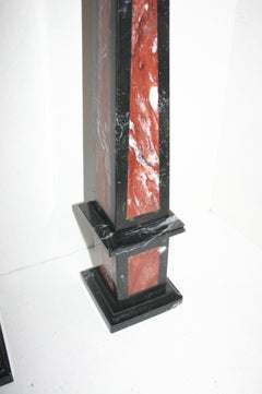 Pair of Italian Marble Obelisks