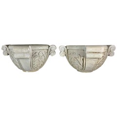 Vintage Pair of Italian Marble Planters/Basins, Early 20th Century