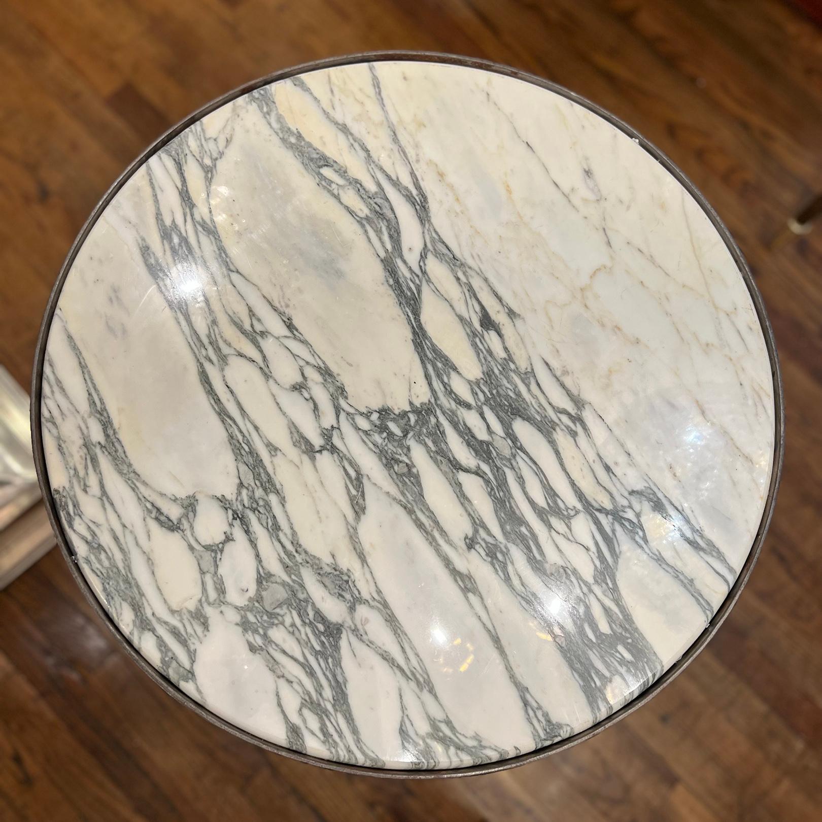 Mid-20th Century Pair of Italian Marble Side Tables For Sale