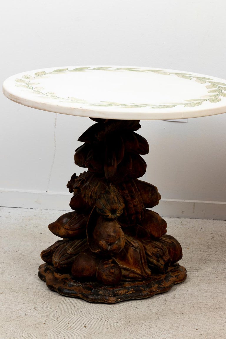 Pair of Italian Marble Top Tables For Sale at 1stDibs