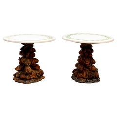 Pair of Italian Marble Top Tables