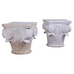 Pair of Italian Marble Urns