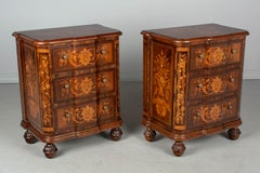 Pair of Italian Marquetry Commodes