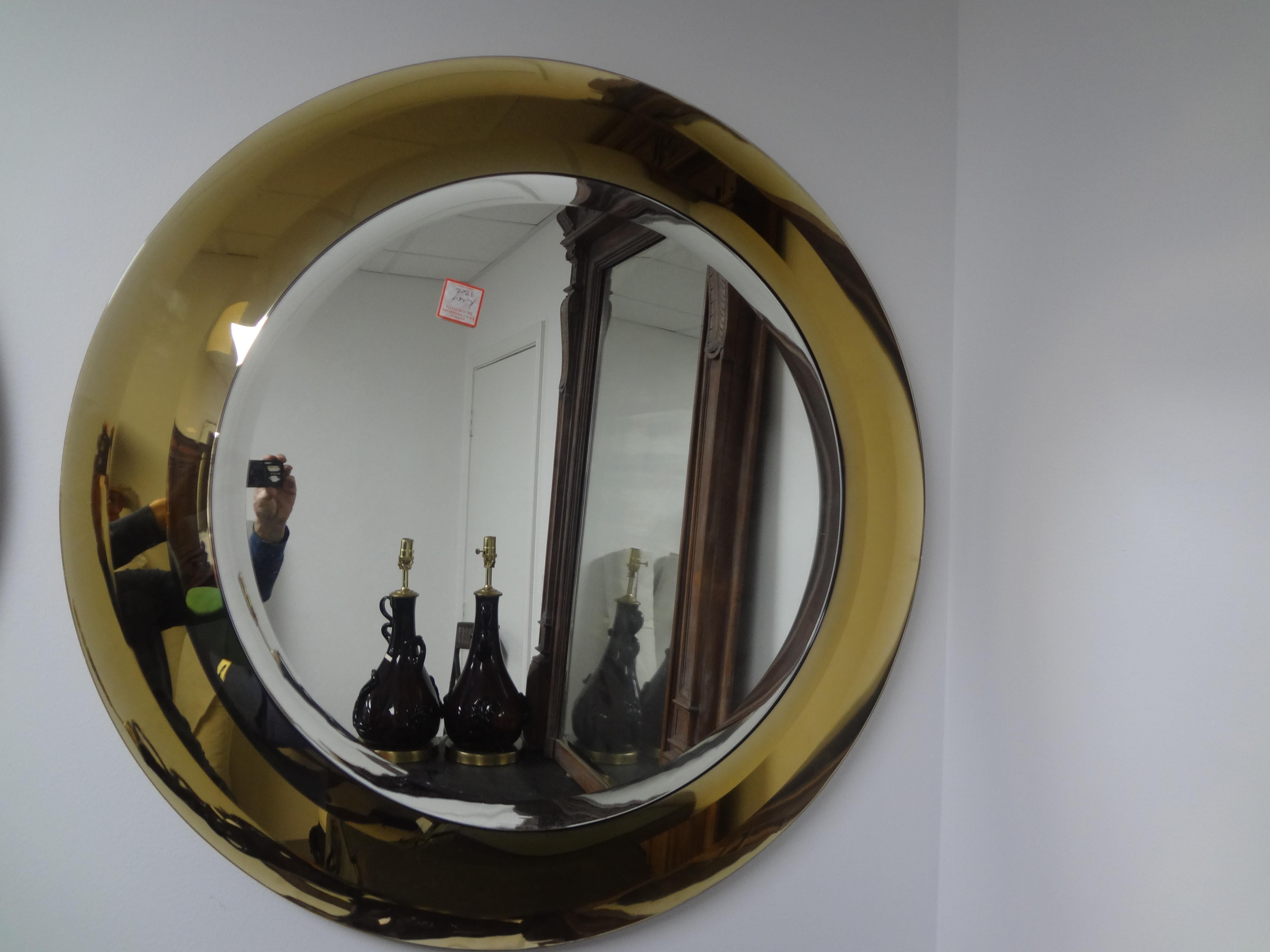 Mid-Century Modern Pair Of Italian Max Ingrand For Fontana Arte Attributed Beveled Mirrors For Sale