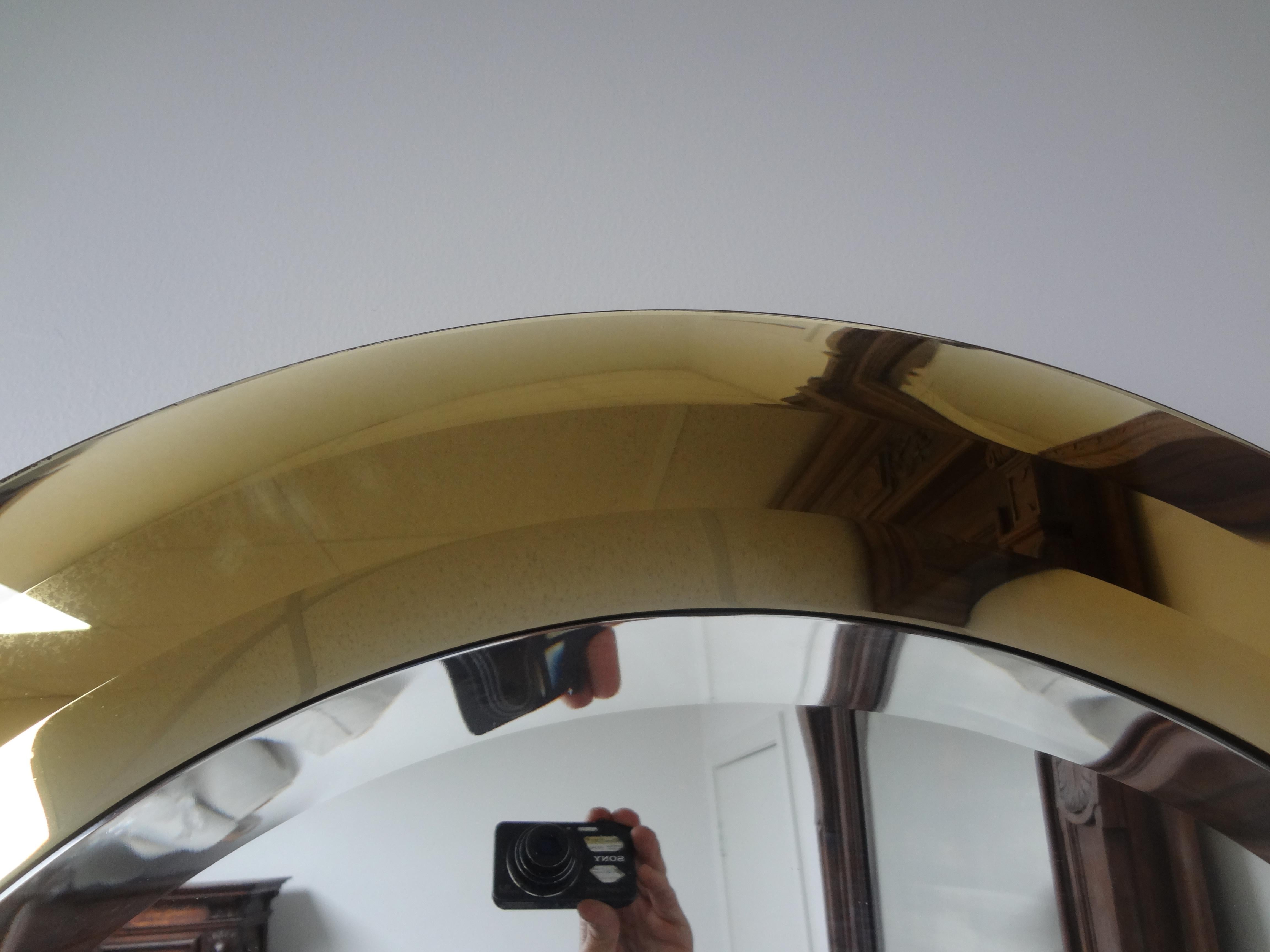 Pair Of Italian Fontana Arte Attributed Beveled Mirrors In Good Condition For Sale In Houston, TX