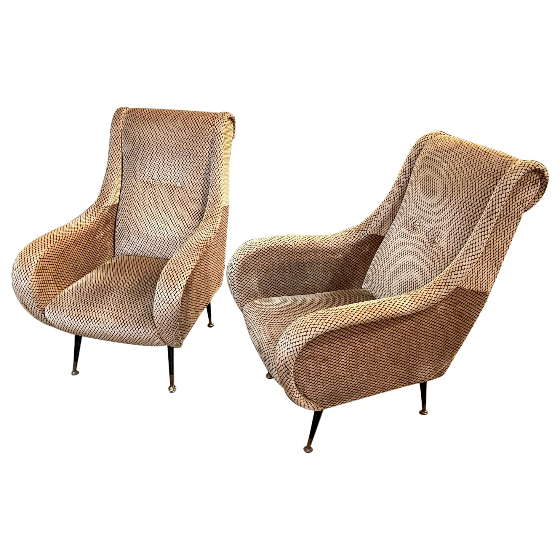Coppia di poltrone MCM italiane