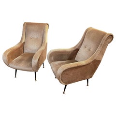 Paire de fauteuils italiens MCM italiens