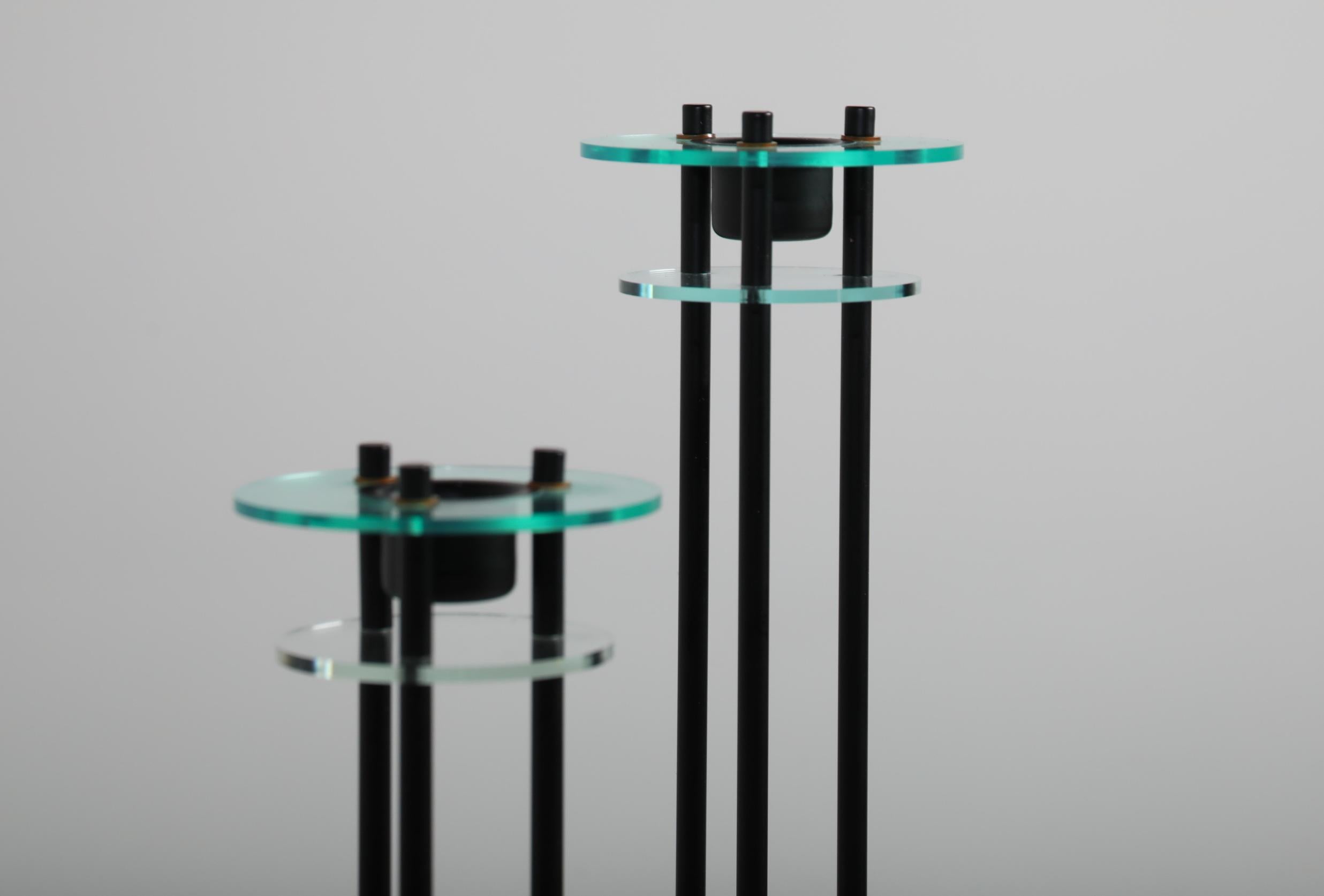 Italiano Coppia di candelieri italiani 