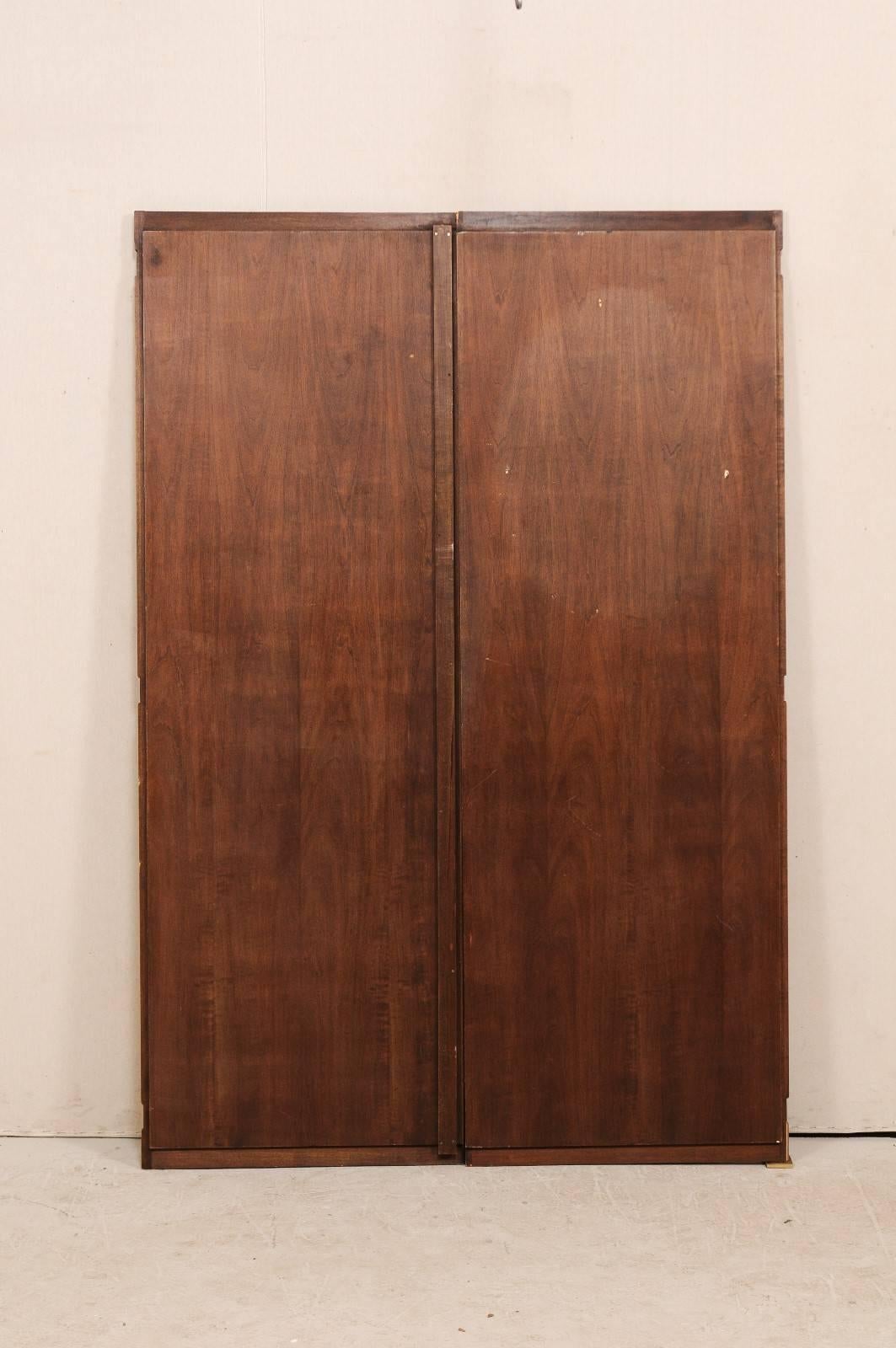 A Pair of Italian Mid-20th Century Decoratively Painted Wood Doors  4