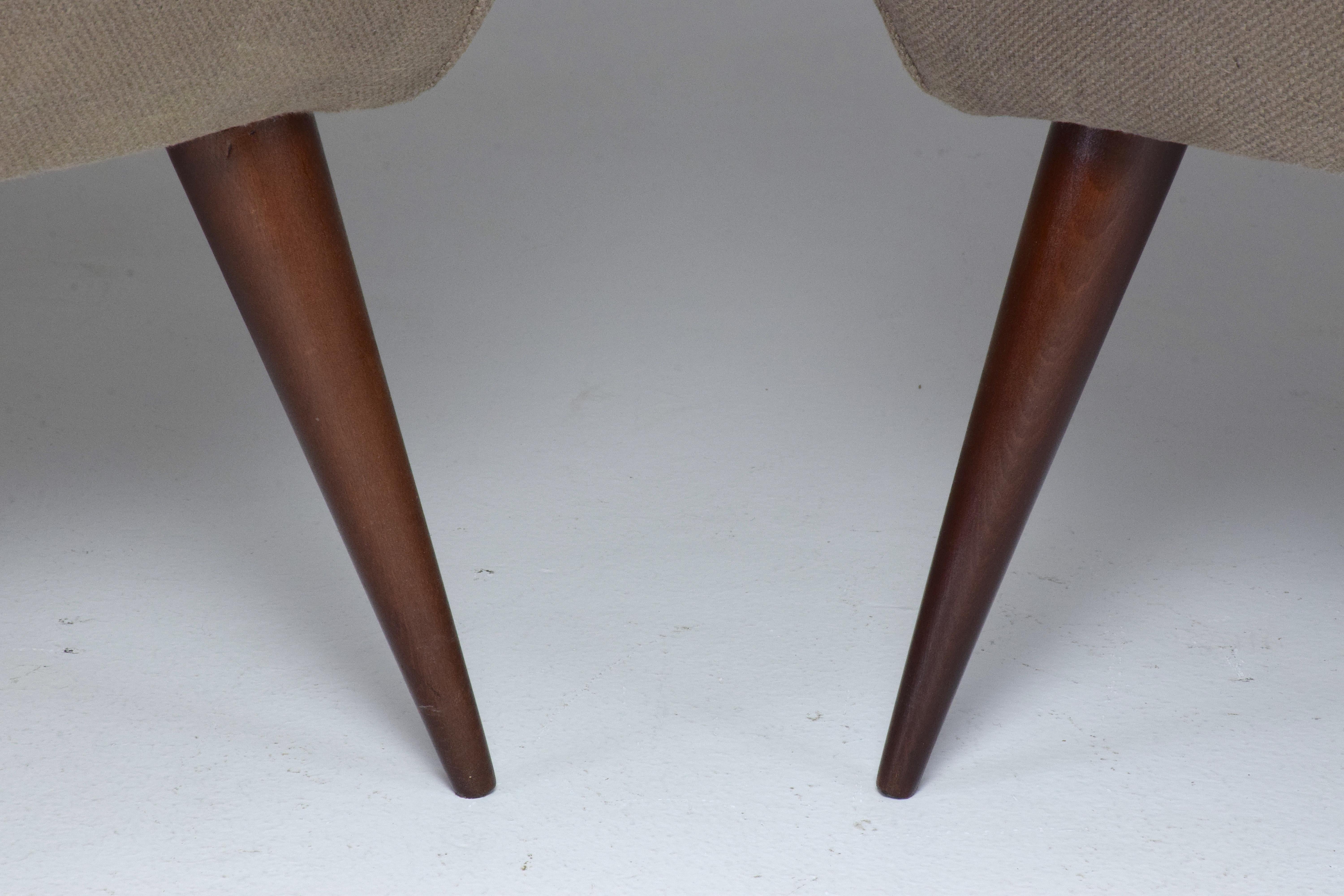 20th Century Italian Midcentury Armchairs, Set of Two, 1950s   For Sale 8
