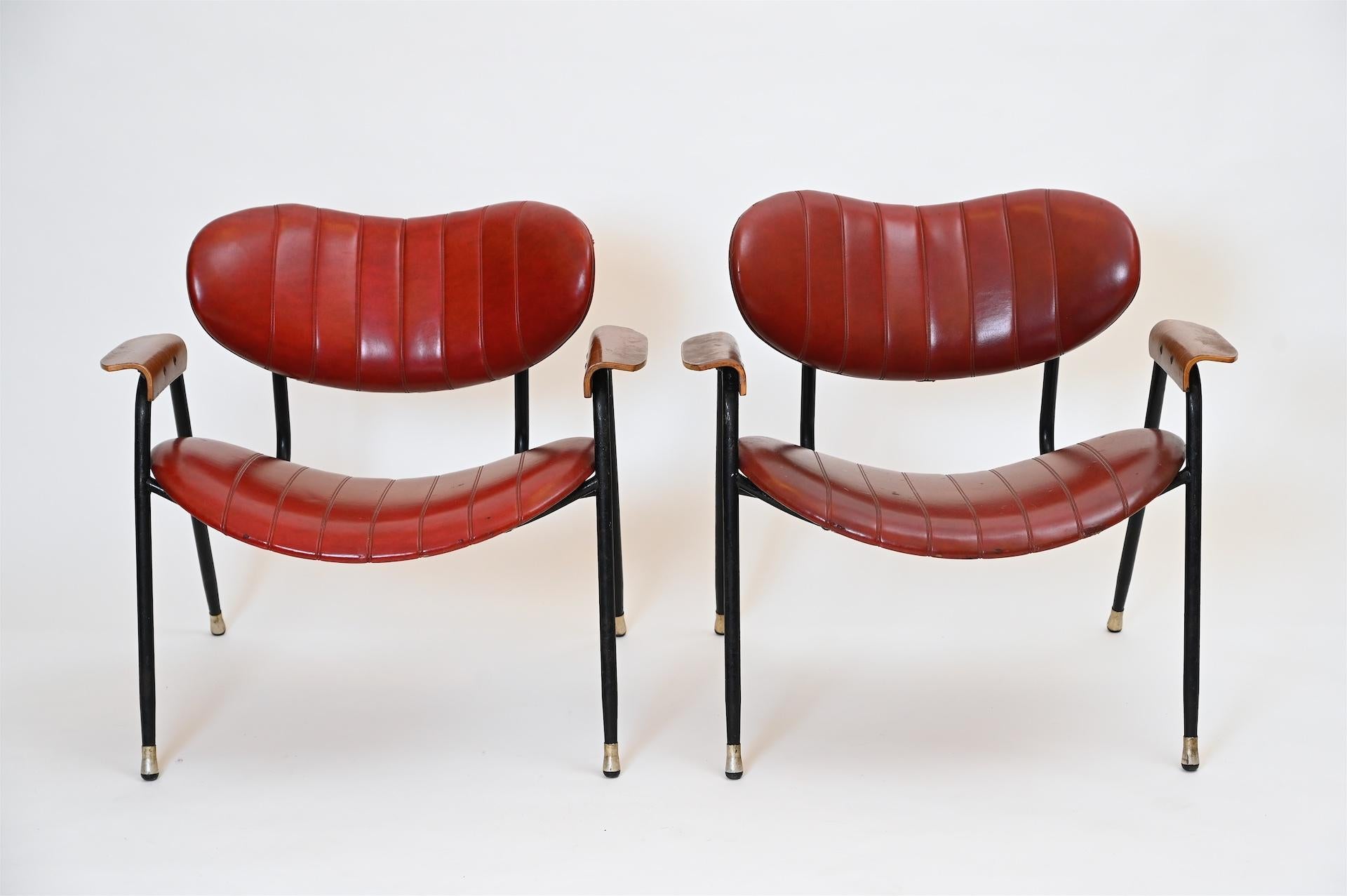 Pair of Italian Midcentury Armchairs circa 1950 for RIMA In Good Condition In London, GB