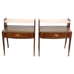 Pair of Italian Mid-Century Bedside Tables by Vittorio Dassi (circa 1950s)
