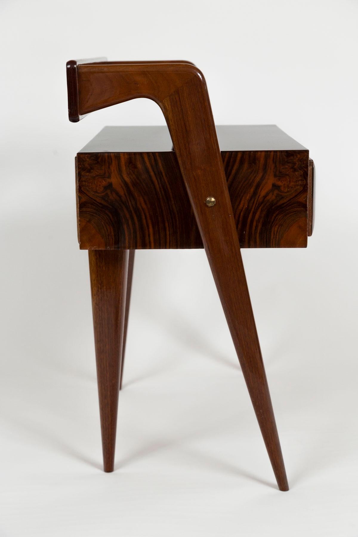 Pair of Italian Mid Century Bedside Tables For Sale 5