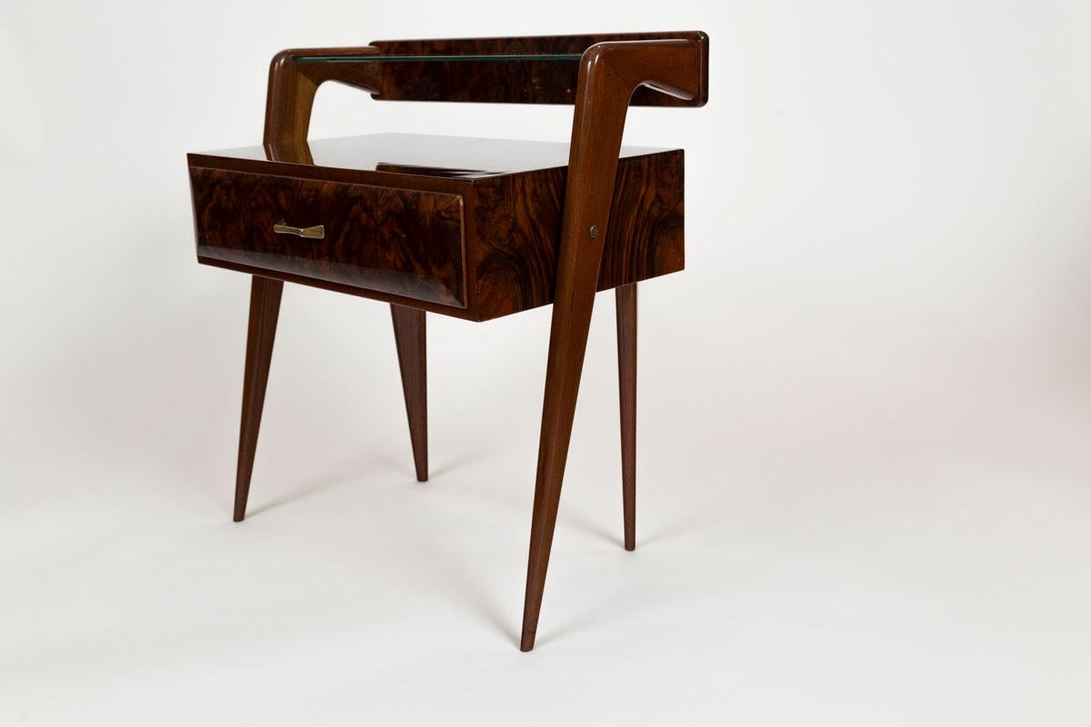 Pair of Italian Mid Century Bedside Tables For Sale 8