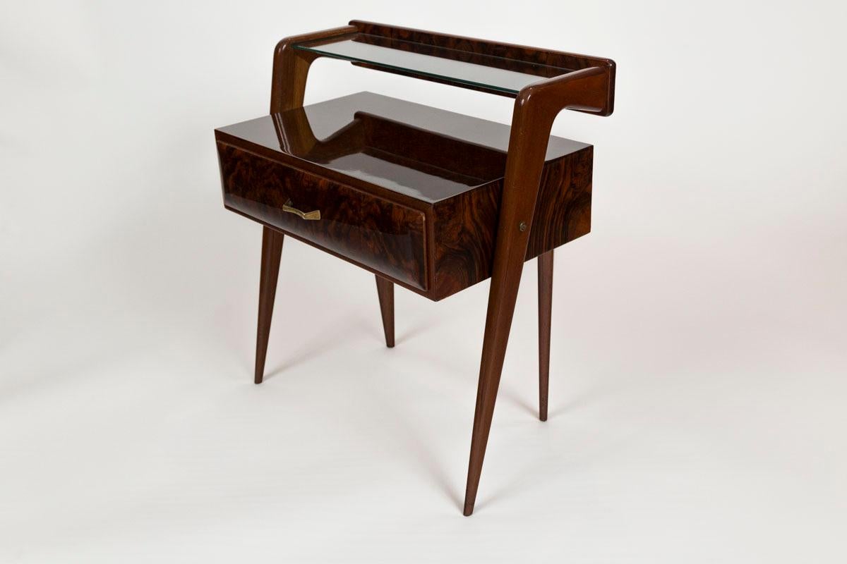 Pair of Italian Mid Century Bedside Tables For Sale 9