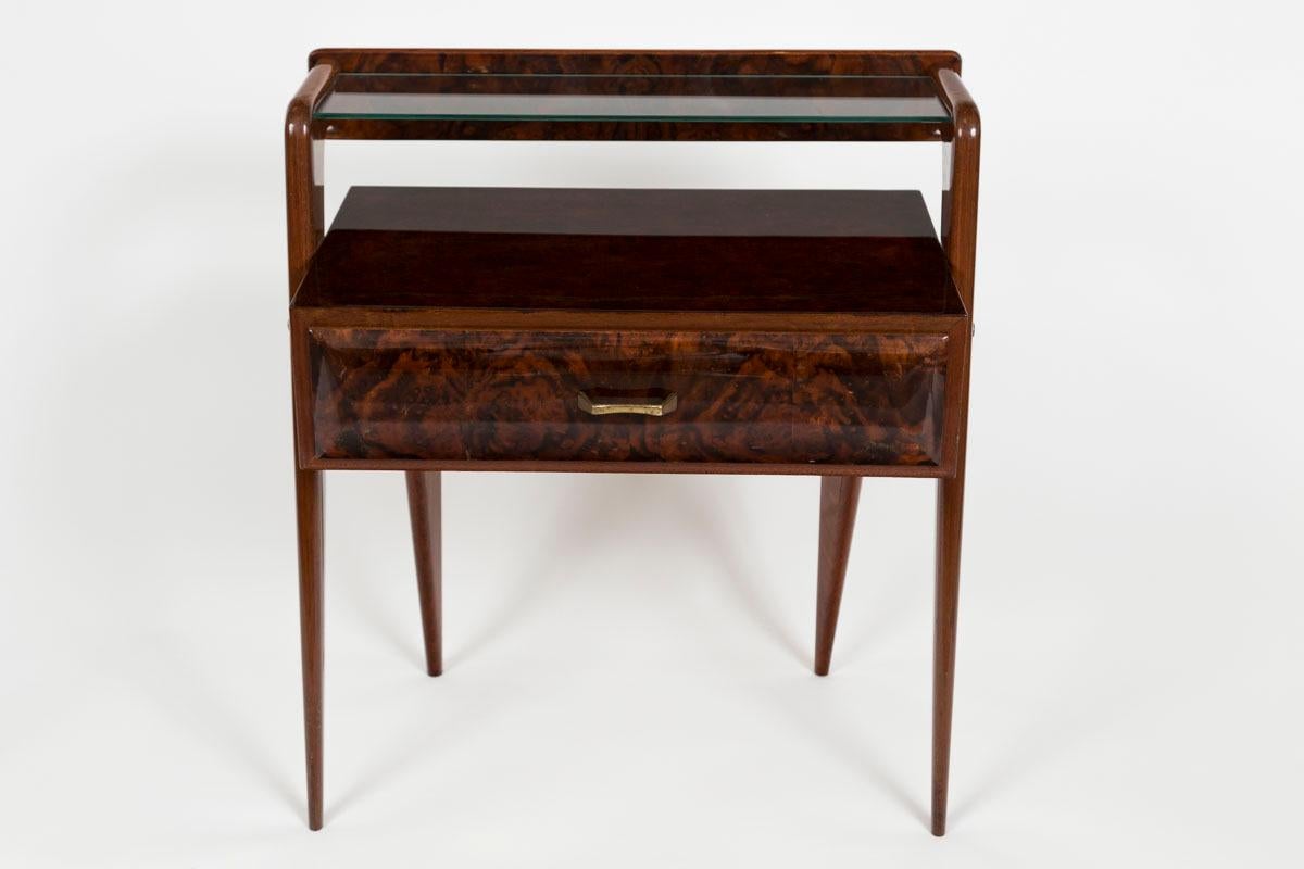 Mid-20th Century Pair of Italian Mid Century Bedside Tables For Sale