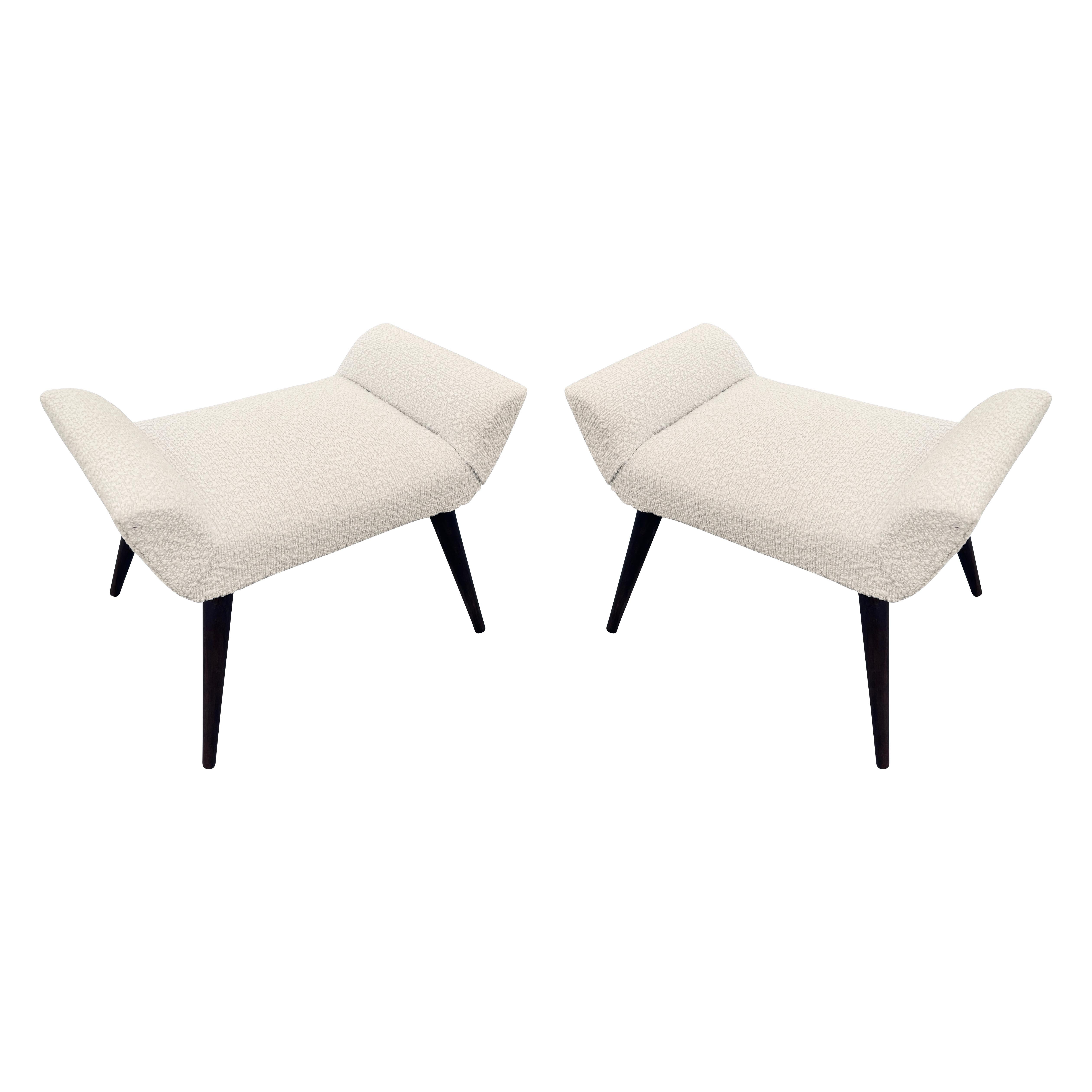 Mid-Century Modern Paire de bancs italiens du milieu du siècle dernier en vente