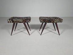 Pair of Italian Mid-Century Benches/Stools, 1950s
