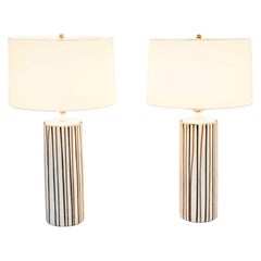 Pair of Italian Midcentury Ceramic Lamps