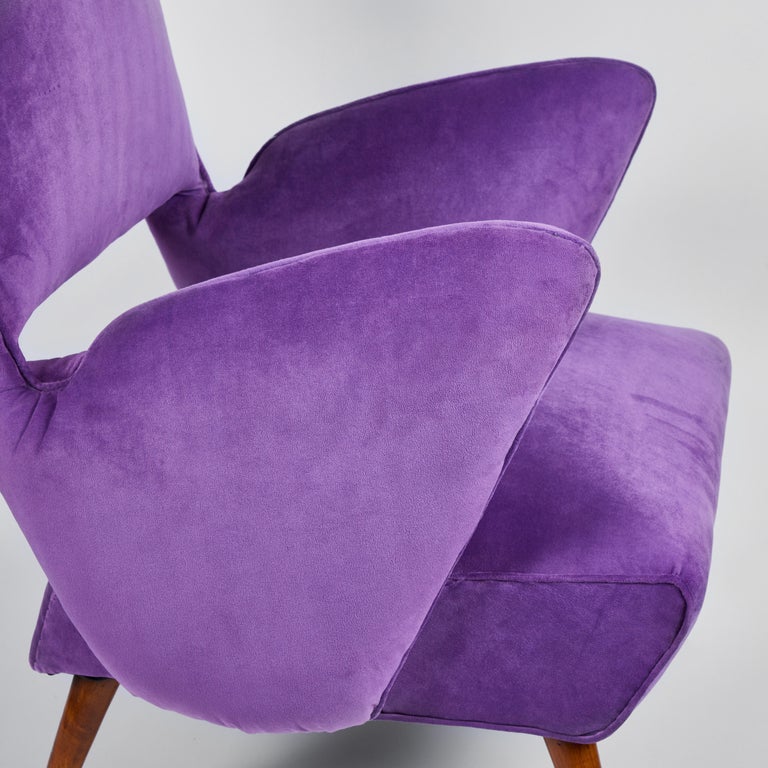 Pair of Italian MidCentury Chairs by Giovanni "Nino" Zoncada, circa